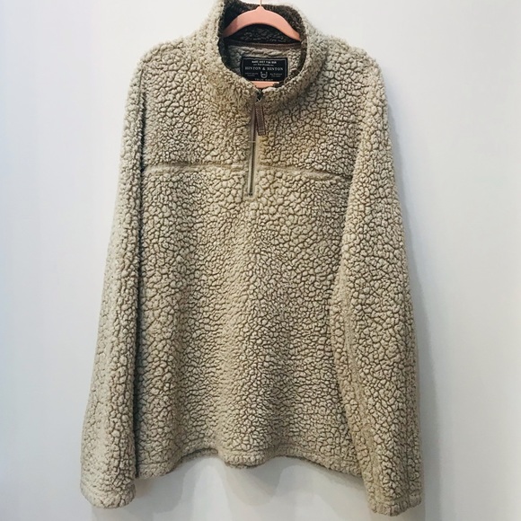 True Grit Frosty Tipped Pile 1/2 Zip Large - Picture 1 of 9